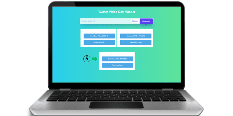 click download option